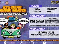 Polresta Sidoarjo Sediakan Mudik Bersama Gratis