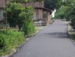 Jalan Poros Desa Mediyunan Nglenyer, Karena Program BKD Bojonegoro.