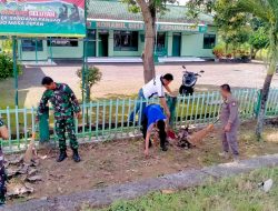 Perkuat Sinergitas, TNI-Polri di Kedungadem Bojonegoro Kurve Bersama