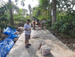 Gunakan DD Tahap Pertama 40% TA 2023, Pemdes Campang Gijul Bangun Jalan Rabat Beton