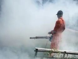 Peduli Kesehatan Warga, Pemdes Negara Batin Bersama Dinkes Lampura Adakan Fogging di Rumah Warga