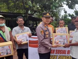 Curhat Jum’at Polsek Sei Beduk Sekaligus Bansos di Yayasan An Nazir Tanjung Piayu Laut