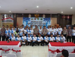 Ikuti Kapolda Cup, Kontingen Badminton Polresta Cirebon Resmi Dilepas