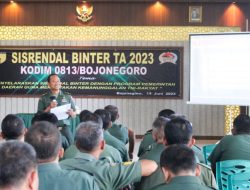 Melalui Sisrendal Binter, Kodim Bojonegoro Sinkronkan Binter Satkowil dengan program Pemerintah Daerah