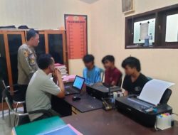 Polisi Berhasil Amankan Tiga Remaja Diduga Pencuri Bodyset Motor