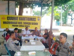Curhat Jum’at Kamtibmas Polsek Sei Beduk dan Pembagian Bansos di Kedai Kopi Napitupulu Bida Ayu