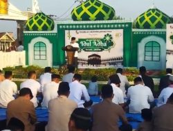 Bupati Lampung Utara H. Budi Utomo Bersama Forkopimda Lampura Melaksanakan Sholat Idul Adha 1444 H