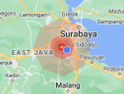 Mojokerto Dilanda Gempa, BMKG Sebut Berkuatan 4,6 Magnitudo, Terasa Hingga Sidoarjo, Malang dan Surabaya