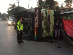 Polres Cirebon Kota Tangani Kecelakaan Lalu Lintas Tunggal di Kedawung