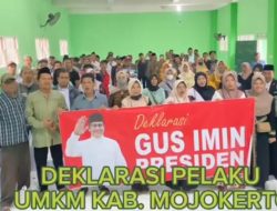 Pelaku UMKM Kabupaten Mojokerto Gelar Deklarasi Mendukung Gus Muhaimin Capres 2024