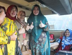 Wakil Ketua TP-PKK Lampura Devriyana Marda Hadiri Khitanan Masal dan Donor Darah di UPTD Puskesmas Bumi Agung