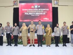 Polresta Sidoarjo Gelar Sosialisasi Zona Integritas WBK dan WBBM Bagi Anggota
