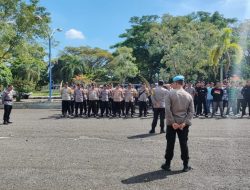 Polres Lampung Utara Amankan Pelantikan 91 Kades Terpilih