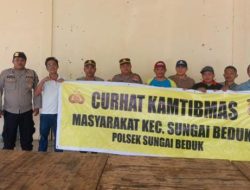 Curhat Jum’at Kamtibmas Polsek Sei Beduk Bersama Masyarakat di Aula Pertemuan Kelurahan Mangsang