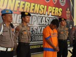 Pelaku Pembunuhan Penjual Nasi Bebek di Desa Buncitan Berhasil Tangkap Polisi Sidoarjo