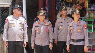 Dalam Rangka Menciptakan Kampung Bebas Narkoba, Kapolda Kepri Lakukan Peninjauan Lokasi Pos Terpadu Simpang Dam Kampung Aceh