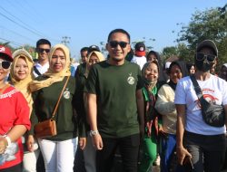 Meriahkan HUT RI Ke-78, Wabup Lampura H. Ardian Saputra SH Bersama Masyarakat Sekecamatan Sungkai Utara Jalan Sehat