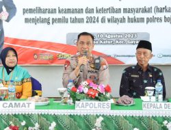 Cangkrukan Kamtibmas, Polres Bojonegoro Ciptakan Situasi Aman dan Kondusif Jelang Tahun Politik