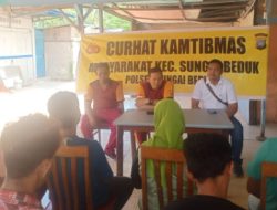 Jumat Curhat Kamtibmas Polsek Sei Beduk Bersama Masyarakat Simpang Dam