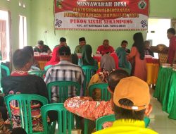 Pemkon Sinar Sekampung Kecamatan Air Naningan Gelar Musdes Bahas RKP Tahun Angaran 2024