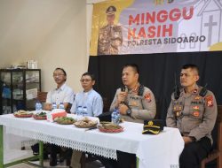 Program Minggu Kasih, Polresta Sidoarjo Menghadirkan Layanan Kepolisian di Gereja
