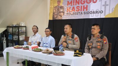 Program Minggu Kasih, Polresta Sidoarjo Menghadirkan Layanan Kepolisian di Gereja