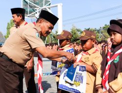 Hadiri Upacara Hari Pramuka ke-62 Tahun 2023, Ini Harapan Danramil Padangan Bojonegoro