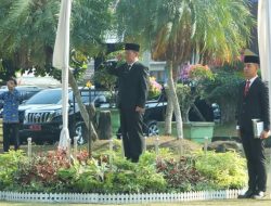 Bupati Lampung Utara Menjadi Inspektur Upacara Memperingati HVN ke-74