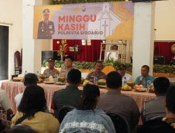 Polresta Sidoarjo Gelar Minggu Kasih di Rumah Ibadat GPDL Bogem Pinggir