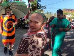 Pecah Tawa di Dinas Perkimhub Sumenep saat Lomba Sepak Bola Pakai Daster