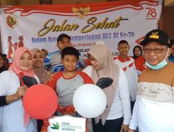 Desa Mojojajar Gelar Jalan Sehat Berhadiah Door Prize Sepeda Elektrik dan Turnamen Bola Volly Berhadiah Kambing