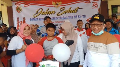 Desa Mojojajar Gelar Jalan Sehat Berhadiah Door Prize Sepeda Elektrik dan Turnamen Bola Volly Berhadiah Kambing