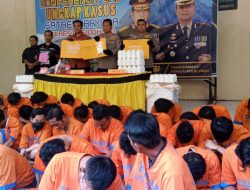 Dalam Dua Pekan Polresta Sidoarjo Berhasil Ungkap 45 Kasus Narkoba