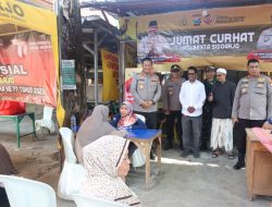 Polresta Sidoarjo Bakti Sosial dan Kesehatan di Desa Kedensari Kecamatan Tanggulangin