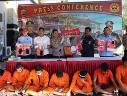 Satresnarkoba Polres Gianyar Ringkus 8 Tersangka Kasus Narkoba, 2 Diantaranya Perempuan