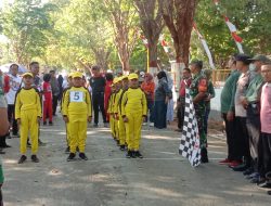 Siaga Keamanan Babinsa Koramil 02/0827 dan Polsek Kalianget dalam Lomba PBB untuk Anak Didik