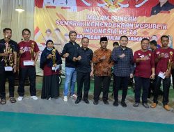 Wakil Bupati Lampura Ardian Saputra Menghadiri Malam Puncak Semarak Kemerdekaan RI ke-78 di Desa Negara Tulang Bawang