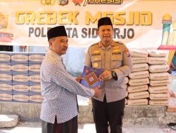 Polresta Sidoarjo Bantu Pembangunan Masjid di Kecamatan Tarik