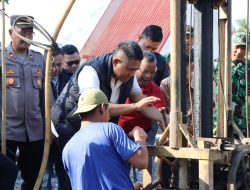 Kapolres Wonogiri Tinjau Bantuan Pembuatan Sumur Bor di Desa Gebangharjo