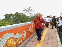 Gubernur Bali I Wayan Koster Meresmikan Jembatan Titi Sudamala Karang Asem