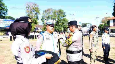 Operasi Zebra Semeru 2023, Polres Bondowoso Laksanakan Apel Gelar Pasukan