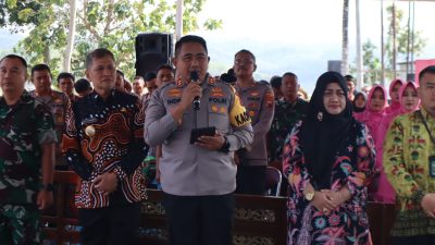 Peduli Lingkungan, Polres Wonogiri Buatkan Sumur Bor Warga Desa Gebangharjo