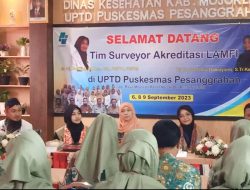 Tim Surveyor LAMFI Lakukan Akreditasi di UPTD Puskesmas Pesanggrahan Kutorejo