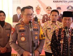 Kapolda Lampung Kunjungi Kampung Tangguh Bebas dari Narkoba di Tanah Miring Lampura