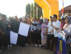 Memperingati Hari HAORNAS ke-40, Wabup Lampura Ardian Saputra Menghadiri Jalan Sehat dan Senam Masal di Tanjung Raja