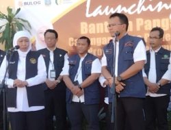 Gubernur Jatim Launching Bantuan Pangan, Kroscek Kesedian Beras di Gudang Bulog Buduran Sidoarjo