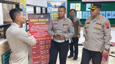 Kapolres Wonogiri Cek Ruang Pelayanan Publik, Pastikan Pelayanan Prima