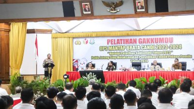 Buka Pelatihan Gakkumdu Operasi Mantab Brata 2023-2024, Kapolda Jateng Beri Penekanan Terkait Penegakan Hukum Tindak Pidana Pemilu