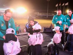 Penutup Porprov Jatim VIII 2023 di GOR Mojosari Mojokerto Berlangsung Meriah dan Heboh