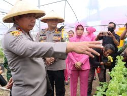 Kapolda Jatim Resmikan Kebun Ketahanan Pangan di Polres Blitar